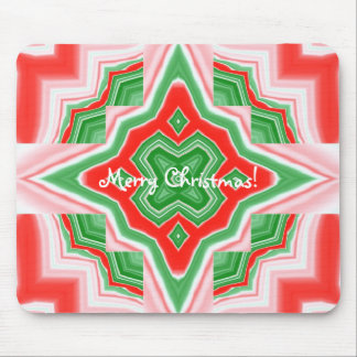 Mousepad Kaleidoscópio nas Estrelas de Natal