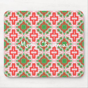 Mousepad Kaleidoscópio nas Estrelas de Natal