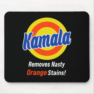 Mousepad Kamala 2024 Retira Banhos Laranja Desagradáveis Vo