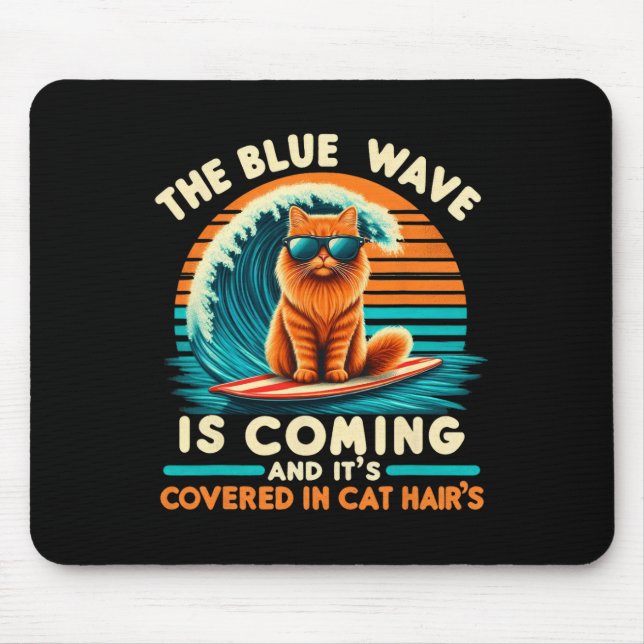 Mousepad Kamala A Onda Azul Está Chegando E Está Coberta (Frente)