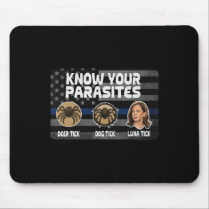 Mousepad Kamala Conhece seus parasitas Carrapato de Cachorr