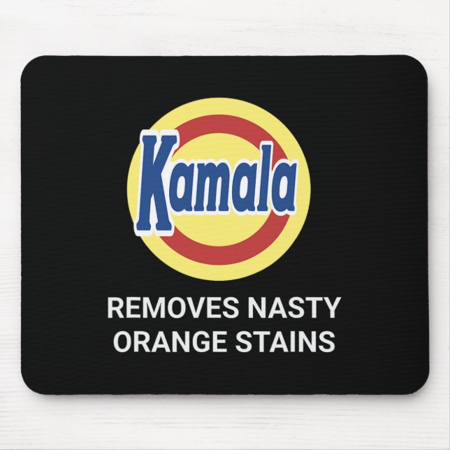 Mousepad Kamala Harris 2024 Remove Bandas Laranja Desagradá (Frente)