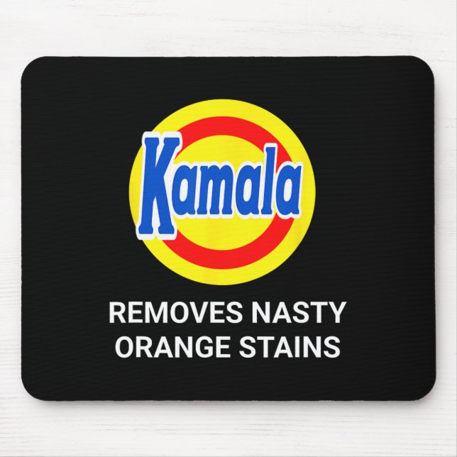 Mousepad Kamala Harris 2024 Remove Bandas Laranja Desagradá (Frente)