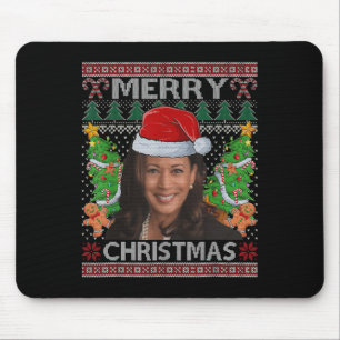 Mousepad Kamala Harris Camisa de Natal Feliz Camisa Ugly Mu