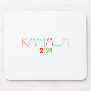 Mousepad Kamala Harris Cat Que Lança Gatos Engraçados Para