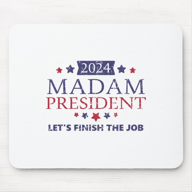 Mousepad Kamala Harris Senhora Presidente Vamos Finalizar O (Frente)
