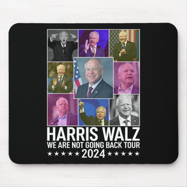 Mousepad Kamala Harris Tim Wheimer Não Voltaremos Para (Frente)