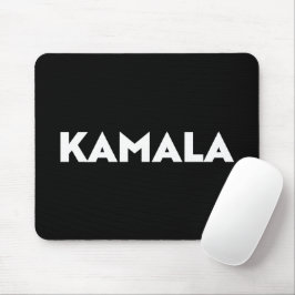 Mousepad Kamala, moderno e negrito tipografia, preto