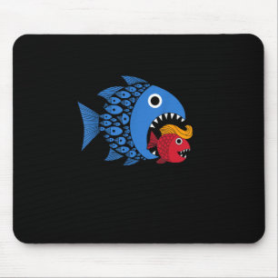 Mousepad Kamala Sobre Trump Blue Wave Peixes Grandes Come P