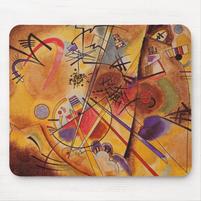 Mousepad Kandinsky Abstrato Trabalho de arte (Frente)