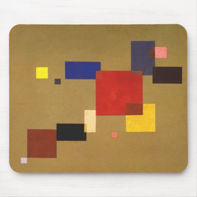 Mousepad Kandinsky Treze Retângulos Abstrato Painting (Frente)