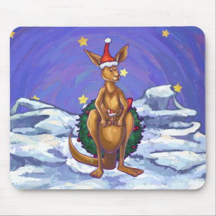 Mousepad Kangaroo Christmas StarNight