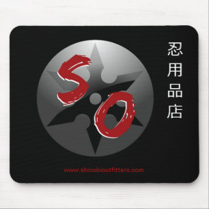 Mousepad Kanji dos Outfitters de Shinobi & logotipo