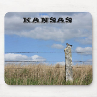 Mousepad Kansas Hawk em um PAD de mouse Posto Limestone