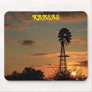 Mousepad Kansas Sunset com Pasta de Mouse Silhouette de Win
