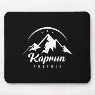 Mousepad Kaprun Áustria resort de esqui esquiando snowboard