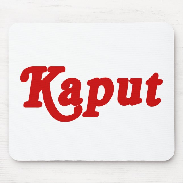 MOUSEPAD KAPUT ♦ NÃO TRABALHO ♦ (Frente)