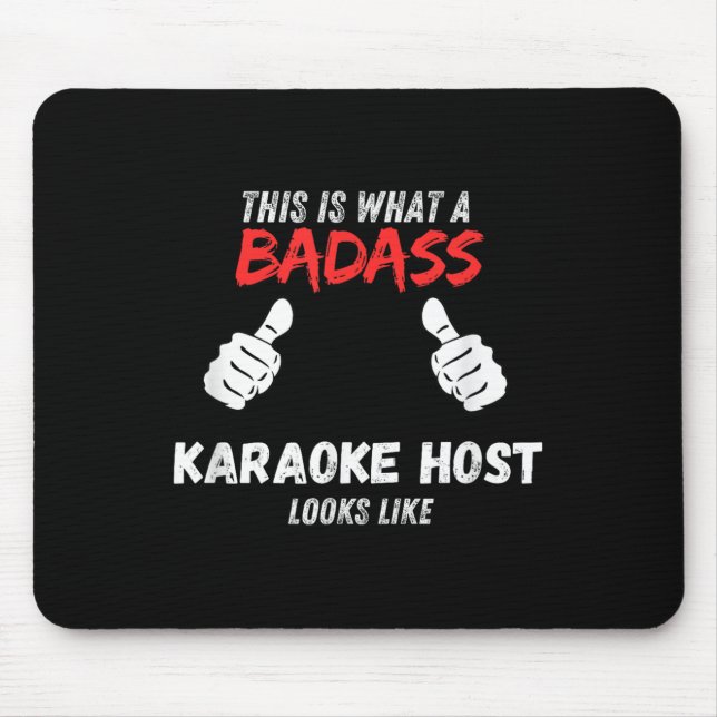Mousepad Karaoke Funny This Is What A Bad Karaoke Host Look (Frente)