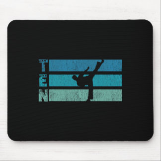 Mousepad Karate Birthday 10 Anos Taekwondo Boy 10th Bi