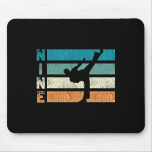 Mousepad Karate Birthday, 9 anos Ano Taekwondo Boy 9º Nasci
