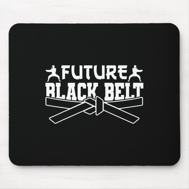 Mousepad Karate Black Belt Gi Futuro Cinturão Negro Uniform (Frente)