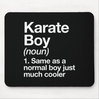 Mousepad Karate Boy Definition Engraçado Artes Marciais Esp