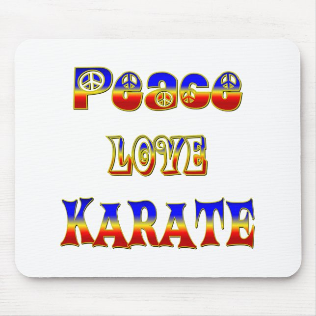 Mousepad Karaté do amor da paz (Frente)