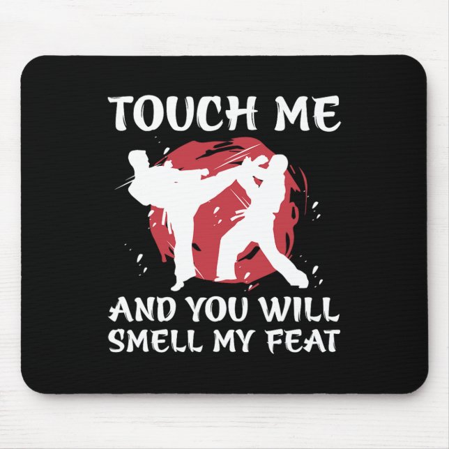Mousepad Karate Fighter Boy Youth Men Japanese Martial Arts (Frente)
