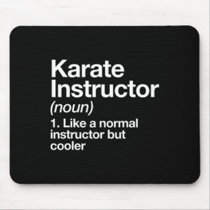 Mousepad Karate Instrutor Definição Engraçada Artes Marciai