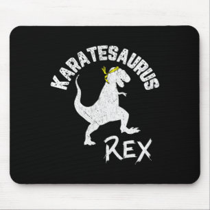 Mousepad Karate Karatesaurus Rex Dinossauro Engraçado Arte 