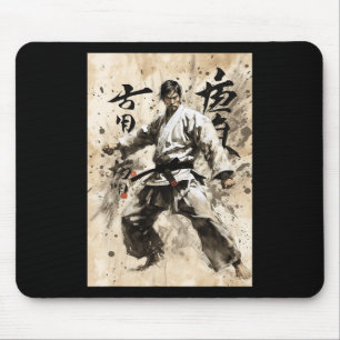 Mousepad Karate Kyokushin Caligrafia Japonesa Artes Marciai