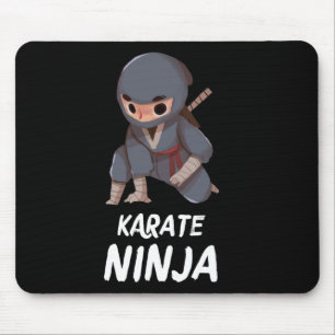 Mousepad Karate Ninja Boy Engraçado Artes Marciais Esportiv
