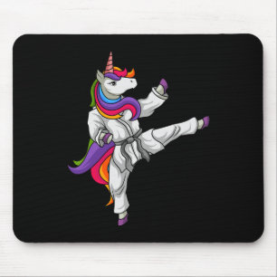 Mousepad Karate Unicorn Black Belt Japonês Arts Lo