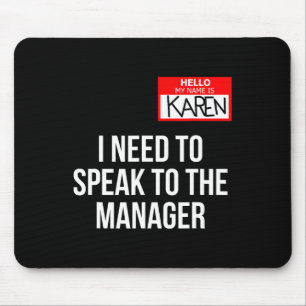 Mousepad Karen Costume Halloween Posso Falar Com O Gerente