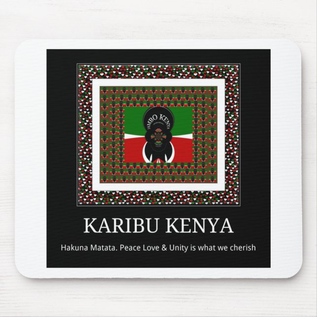 Mousepad Karibu Kenya Hakuna Matata (Frente)