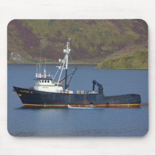 Mousepad Katie K, barco do caranguejo no porto holandês,
