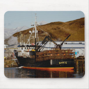 Mousepad Katie K, barco do caranguejo no porto holandês,