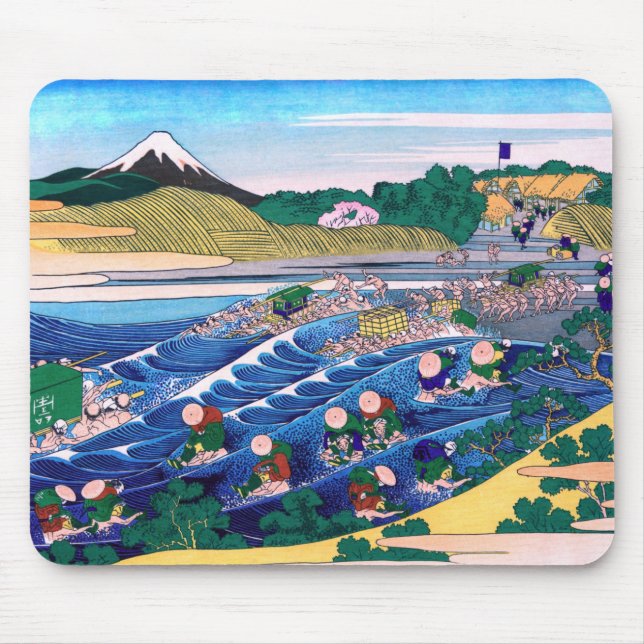Mousepad Katsushika Hokusai - Fuji do Kanaya no Tokaido (Frente)