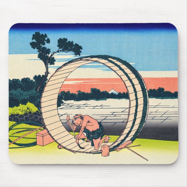 Mousepad Katsushika Hokusai - Fujimigahara, Província de Ow (Frente)