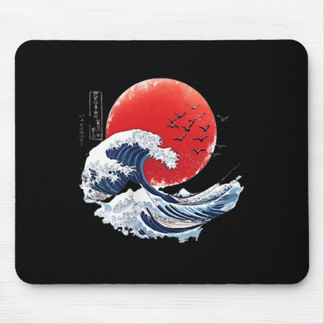 Mousepad Katsushika Hokusai Japanese Great Wave Men Women K (Frente)
