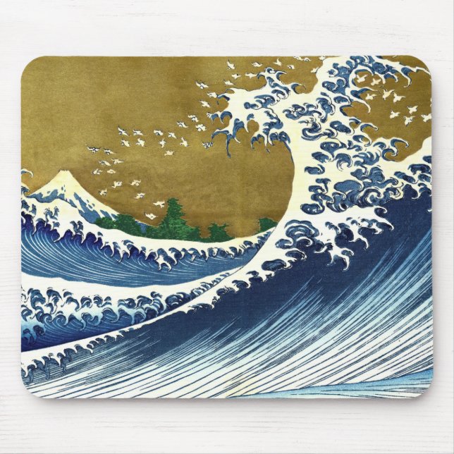 Mousepad Katsushika Hokusai - Onda Grande Colorida (Frente)