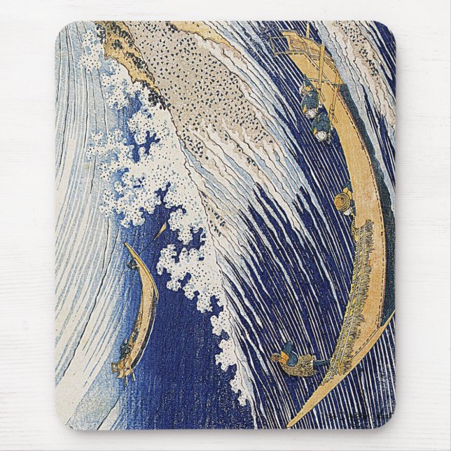 Mousepad Katsushika Hokusai. Ondas oceânicas (Frente)