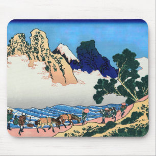 Mousepad Katsushika Hokusai - Trás de Fuji, Rio Minobu