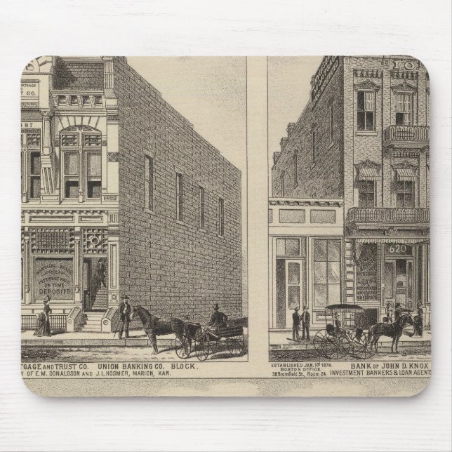 Mousepad Kaw Valley Fazenda, Marion e Topeka, Kansas (Frente)