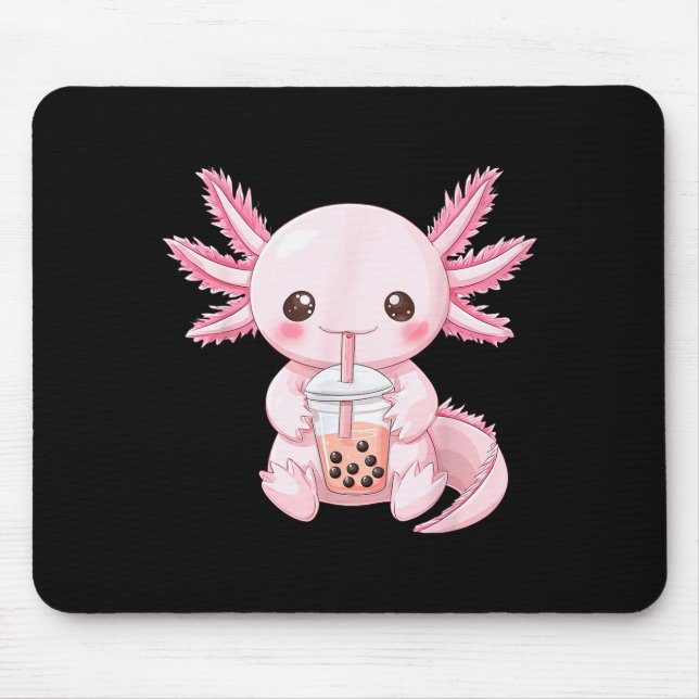 Mousepad Kawaii Anime Axolotl Boba  (Frente)