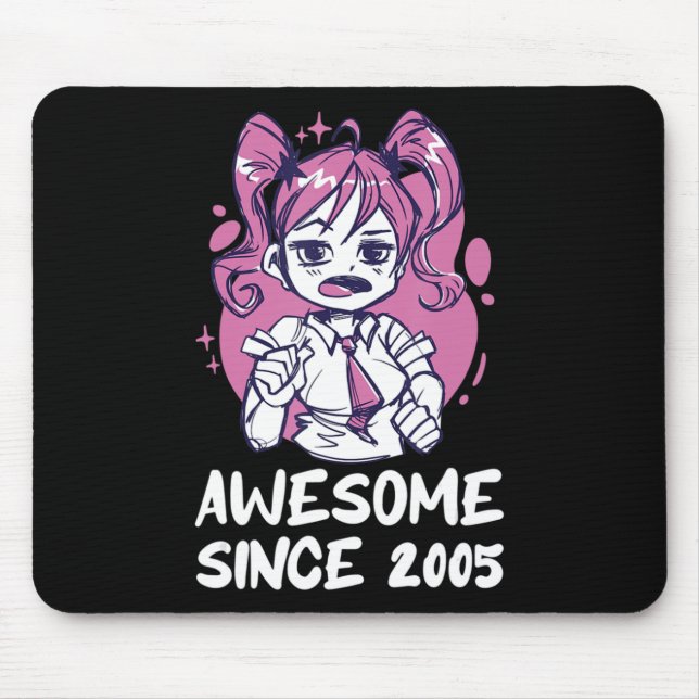 Mousepad Kawaii Anime Merch the Birthday Girl Year Old Bor (Frente)