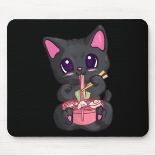 Mousepad Kawaii Bubble Tea s para mulheres Boba Maneki Neko