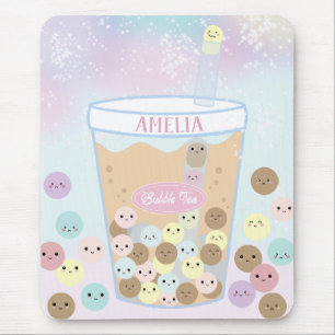 Mousepad Kawaii Cute Bubble Pearl milk Tea Tapioca Boba
