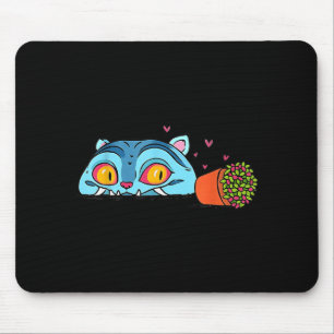 Mousepad Kawaii Demon Cat Engraçado Anime Otaku Japonês