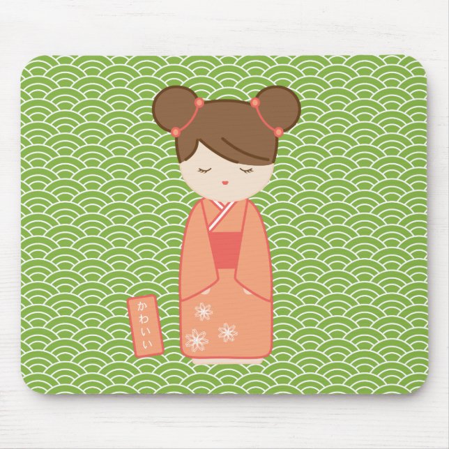 Mousepad Kawaii Kokeshi (Frente)